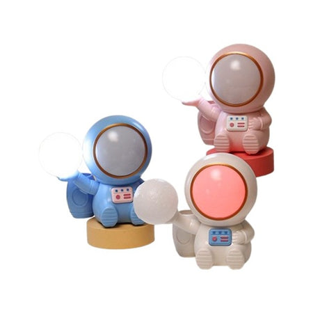 Lampa de Veghe 2in1, Vivimall, Lampa, Ascutitoare si Spatiu Depozitare, Model Astronaut, Incarcare USB, din ABS, 12 x 7 x 11 cm, Lumina Led, Multicolor - vivimall.ro
