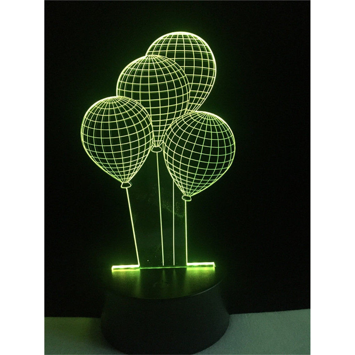 Lampa de Veghe cu Baterii/USB  3D Model Baloane Multicolor - vivimall.ro