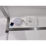 Lampa de Veghe LED, Vivimall, cu Senzor de Miscare, Doua Tipuri de Lumina Alb Rece, Incarcare USB, Intrerupator On/Off/Auto, 0.6W, 300mAh, Design Rotund, Alb, 8.5x2.3 cm - vivimall.ro