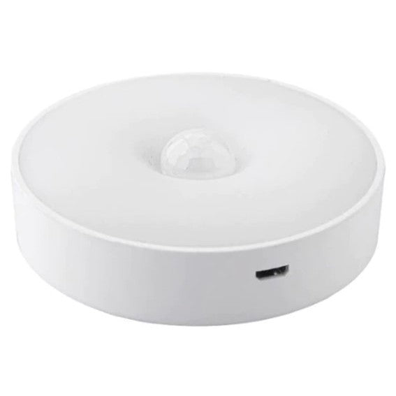 Lampa De Veghe Led, Cu Senzor De Miscare, Incarcare Usb, 0.6W, 300Mah, Design Rotund