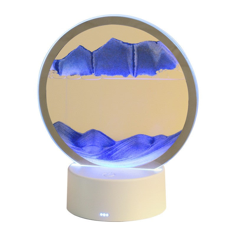 Lampa Decorativa Tip Clepsidra Imagine 3D Dinamica, Nisipuri Miscatoare