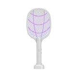 Lampa Electrica Impotriva Tantarilor, 42.5 X, Reincarcabila Cu Cablu Usb Inclus, Plasa Din Aluminum, Alb - vivimall.ro