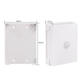 Lampa LED bidirectionala cu senzor de miscare Vivimall, cu baterii, pentru dormitor, bucatarie, baie, scari, 2 LEd-uri, 8 x 10.5 cm, material ABS si PC, portabila, alb cald - vivimall.ro