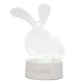 Lampa LED decorativa, Vivimall, 3D, Iepure, cu USB si baterii, 20 cm inaltime, din material acril, lumina multicolora si telecomanda inclusa, alb - vivimall.ro