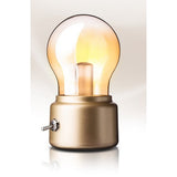 Декоративна LED крушка, ретро за вътрешна употреба, / прозрачна, 5 V, 500 Ma, ABS, топла светлина, USB зареждане, 12 часа живот на батерията, метален ключ