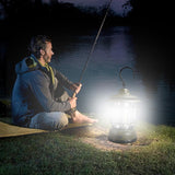 Lampă Portabilă Camping, Felinar Vintage, Cu Cârlig ABS, Iluminare 21 COB LED, Intensitate Reglabilă, 5W, Vivimall - vivimall.ro