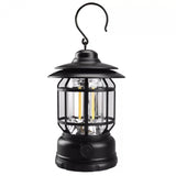Lampă Portabilă Camping, Felinar Vintage, Cu Cârlig ABS, Iluminare 21 COB LED, Intensitate Reglabilă, 5W, Vivimall - vivimall.ro