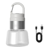 Lampa Portabila, Flippy, de Voiaj/Camping, Incarcare USB, IPX5, LED RGB, din ABS, 300 mAh, 10 x 5.5 x 5.5 cm, Alb