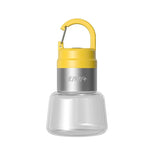 Lampa Portabila, Flippy, de Voiaj/Camping, Incarcare USB, IPX5, LED RGB, din ABS, 300 mAh, 10 x 5.5 x 5.5 cm, Galben