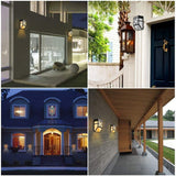 Lampa solara cu senzor Geometric, IP65, Lumina Alb cald, Vivimall - vivimall.ro