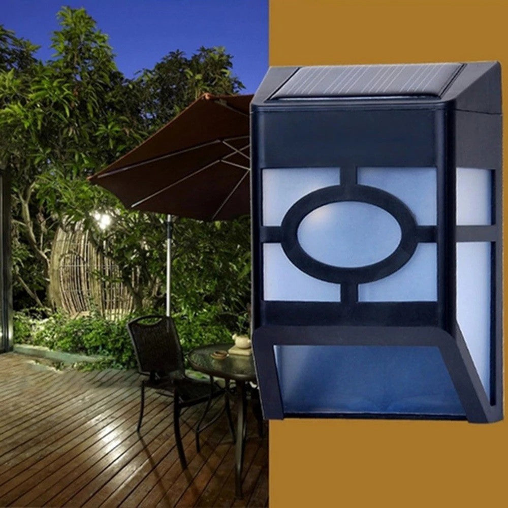 Lampa Solara Cu Senzor Geometric, Ip65, Lumina Alb Rece - vivimall.ro