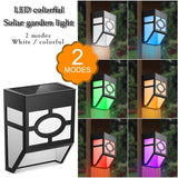 Lampa Solara Cu Senzor Geometric, Ip65, Lumina Colorata - vivimall.ro