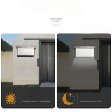 Aplica Solara De Exterior Led, 13.5 Cm X 8 Cm, 150 Lumeni 60 Led 18W, Ip65, 3 Trepte De Lumina, Senzor De Lumina, Forma Arc, Alb Rece - vivimall.ro