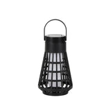 Lampa Solara pentru Gradina, Vivimall, Reincarcabila de la Soare, Model Felinar, Portabila cu Picior, Lumina Calda, 12 cm, Negru - vivimall.ro