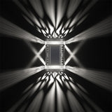 Lampa solara LED decorativa cu lumina bidirectionala Vivimall,  IP65, 1.2V, 600mah, 15.1 x 9 x 6 cm, material ABS, alb rece - vivimall.ro