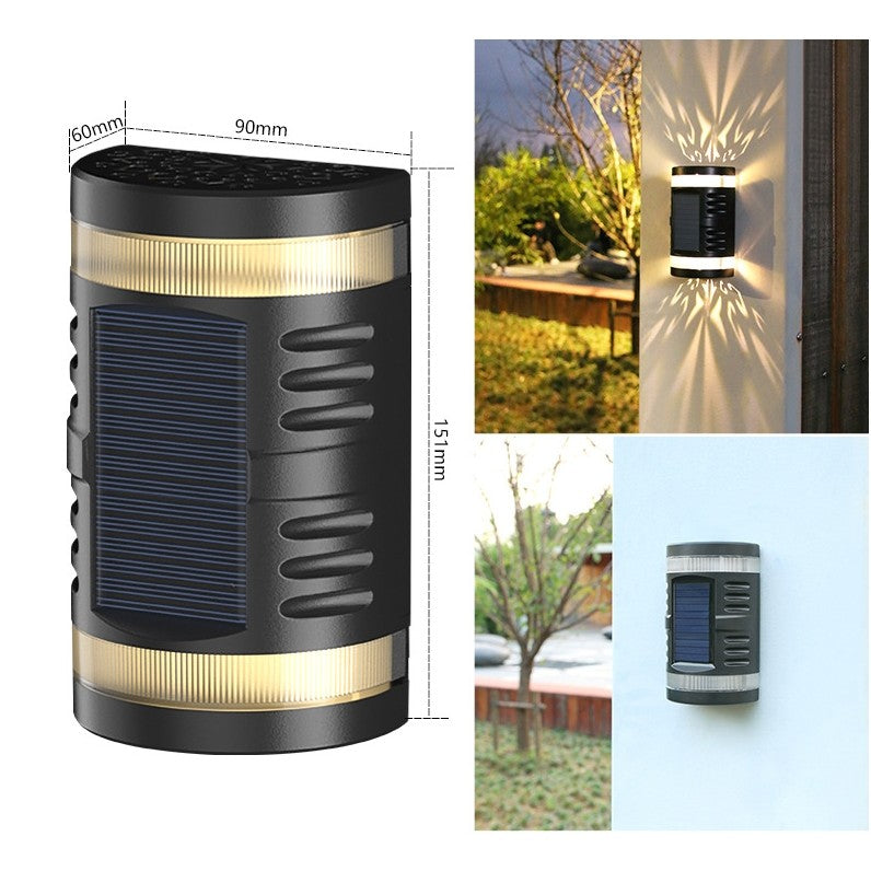 Lampa Solara Led Decorativa Cu Lumina Bidirectionala, Ip65, 1.2V, 600Mah, 15.1 X 9 X 6 Cm, Material Abs, Alb Cald - vivimall.ro