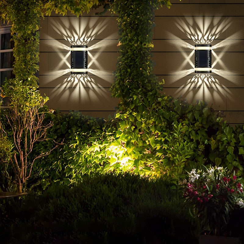 Lampa Solara Led Decorativa Cu Lumina Bidirectionala, Ip65, 1.2V, 600Mah, 15.1 X 9 X 6 Cm, Material Abs, Alb Cald - vivimall.ro