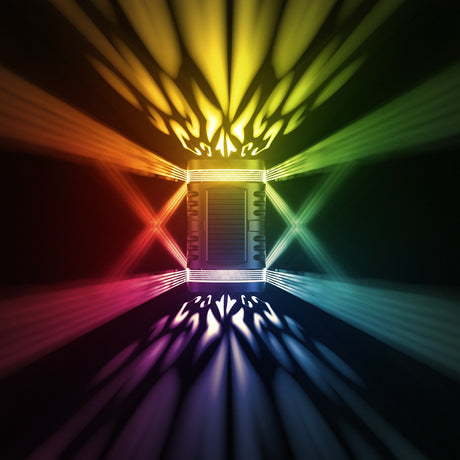 Lampa Solara Led Decorativa Cu Lumina Bidirectionala, Ip65, 1.2V, 600Mah, 15.1 X 9 X 6 Cm, Material Abs, Multicolor - vivimall.ro