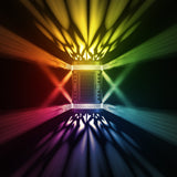 Lampa solara LED decorativa cu lumina bidirectionala Vivimall,  IP65, 1.2V, 600mah, 15.1 x 9 x 6 cm, material ABS, multicolor - vivimall.ro