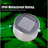 Lampa solara Led decorativa pentru gradina, Argintie, Vivimall, Lumina Alb Rece - vivimall.ro