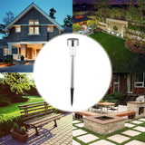Lampa Solara Led Decorativa Pentru Gradina, Argintie, Lumina Alb Rece - vivimall.ro