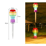 Lampa Solara Led Design Modern Pentru Gradina, Inaltime 45 Cm, 2 Moduri De Utilizare, 45 X 10 Cm, Material Sticla Si Abs, 2V, Abs, 600Mah, Alb Cald Si Alb Rece, Mulicolor - vivimall.ro