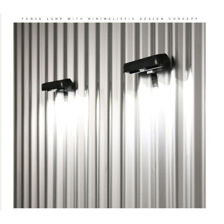 Lampa solara LED dreptunghiulara pentru perete Vivimall, 18 x 7 cm, senzor miscare, 6V, ABS, 2200mAh, rezistent la apa, culoare alb rece, suport negru - vivimall.ro