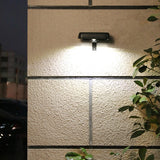 Lampa Solara Led Dreptunghiulara Pentru Perete, 18 X 7 Cm, Senzor Miscare, 6V, Abs, 2200Mah, Rezistent La Apa, Culoare Alb Rece, Suport Negru - vivimall.ro