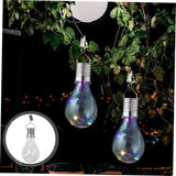 Lampa Solara LED, Vivimall, Model Bec, pentru Exterior, IP65, Lumina Multicolora, Transparent - vivimall.ro