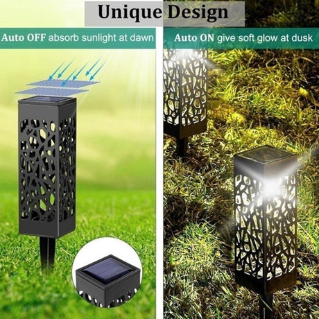 Lampa Solara Led, Tip Felinar, Pentru Gradina, Inaltime 28.5 Cm, Putere 0.2W, 1.2V, 600Mah, Alb Rece - vivimall.ro