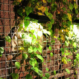 Lampa solara LED pentru gradina/scari/balustrade Vivimall, 3.7V, ABS, 1200mAh, 12 x 6 cm, 12 LED-uri SMD, lumina alb cald, carcasa neagra - vivimall.ro