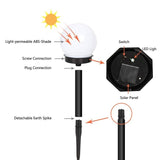 Lampa Solara Led, Sferica, Tip Glob, Diametru 10 Cm, Alb Cald - vivimall.ro