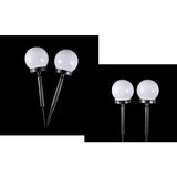 Set 2 Lampi Solare LED, Sferice, Tip Glob Vivimall, Diametru 10 cm, Alb rece - vivimall.ro