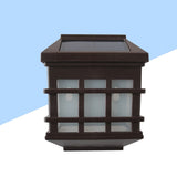 Lampa solara LED tip Felinar pentru perete Vivimall, 11.5 x 8.3cm, 1.2V, ABS, 400mAh, alb rece - vivimall.ro