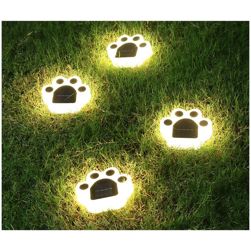 Lampa Solara Led, Tip Laba De Urs, Pentru Gazon Sau Gradina, Rezistenta La Apa, Alb Cald - vivimall.ro