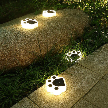 Lampa Solara Led, Tip Laba De Urs, Pentru Gazon Sau Gradina, Rezistenta La Apa, Alb Cald - vivimall.ro