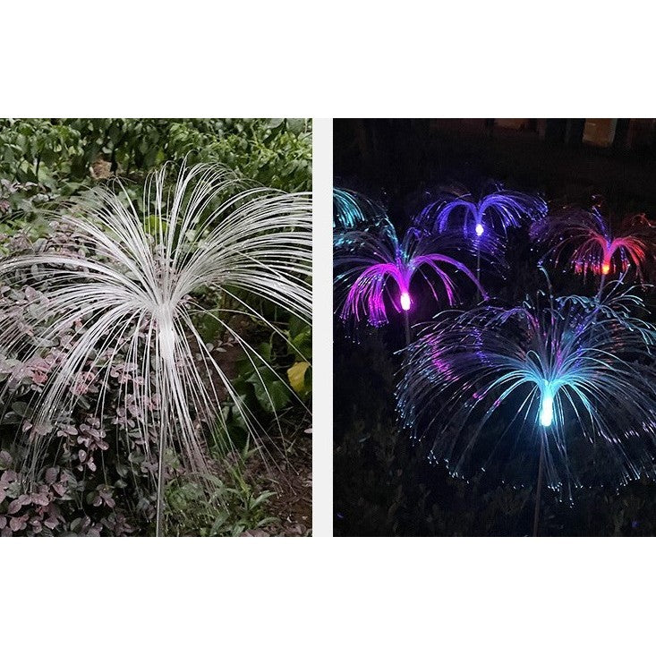 Lampa solara LED tip Meduza, inaltime 90 cm, Pentru gradina, Vivimall - vivimall.ro