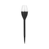 Lampa solara LED tip pahar de vin pentru gradina Vivimall, inaltime 37.5 cm, efect de flacara, material PVC si ABS, 2V, 200mAh, multicolor - vivimall.ro