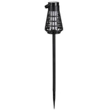 Lampa Solara pentru Gradina, Vivimall, Reincarcabila de la Soare, Model Felinar, Portabila cu Picior, Lumina Calda, 12 cm, Negru - vivimall.ro