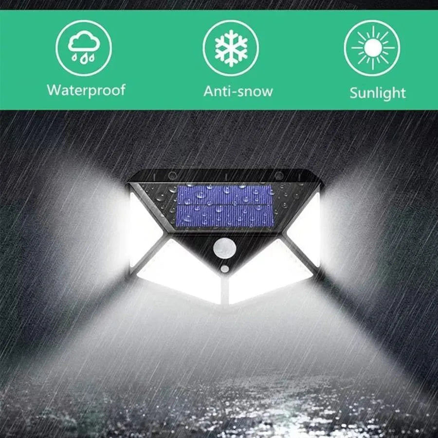Lampă Solară 100 LED | LumiPro - vivimall.ro