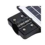 Lampa solara stradala Vivimall, cu telecomanda, senzor de miscare si lumina, suport prindere, 135 LED-uri, IP65, ABS, 8AH, 100W, temperatura culoare 6500K, 48.5x22x6.8 cm, autonomie 10-12 ore, negru - vivimall.ro