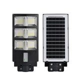 Lampa solara stradala Vivimall, cu telecomanda, senzor de miscare si lumina, suport prindere, 135 LED-uri, IP65, ABS, 8AH, 100W, temperatura culoare 6500K, 48.5x22x6.8 cm, autonomie 10-12 ore, negru - vivimall.ro