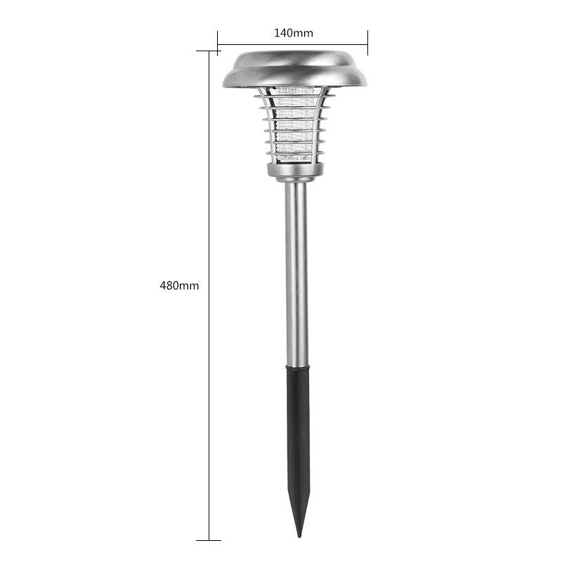 Lampa Solara Tip Torta, Anti-Insecte, Tantari, Uv, Led, 1.2V, Ip65, 1 Led, Material Abs, 48 X 14 Cm, Gri - vivimall.ro