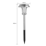 Lampa solara tip torta Vivimall, anti-insecte, tantari, UV, LED, 1.2V, IP65, 1 LED, material ABS, 48 x 14 cm, gri - vivimall.ro