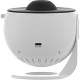 Lampa Tip Proiector Galaxie, Vivimall, pentru Dormitor, Tematica Cer Instelat, Model Glob, HD, Rotire 360 de Grade, 13 Imagini, Incarcare USB, 5 W, 11.2x10.8x10.9 cm, Alb Negru - vivimall.ro