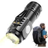Фенерче с 3 LED ядра, USB зареждане, автономност 4-20 часа, максимален обхват 100-200 м, 5 W, скоба за окачване, магнитно дъно