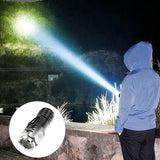 Фенерче с 3 LED ядра, USB зареждане, автономност 4-20 часа, максимален обхват 100-200 м, 5 W, скоба за окачване, магнитно дъно