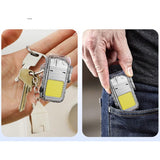 Lanterna Tip Breloc Cu Bricheta, Impermeabila, 3 Moduri Iluminare, 300 Mah, Incarcare Usb-C, Cob, Raza De Actiune 50 - 100 M