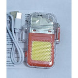 Lanterna Tip Breloc Cu Bricheta, Impermeabila, 3 Moduri Iluminare, 300 Mah, Incarcare Usb-C, Cob, Raza De Actiune 50 - 100 M