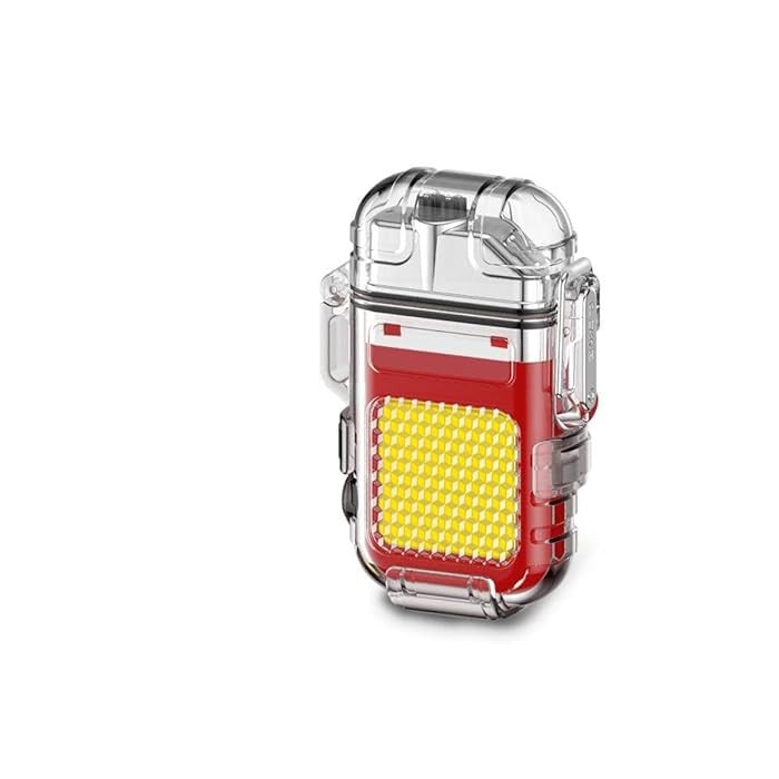 Lanterna Tip Breloc Cu Bricheta, Impermeabila, 3 Moduri Iluminare, 300 Mah, Incarcare Usb-C, Cob, Raza De Actiune 50 - 100 M